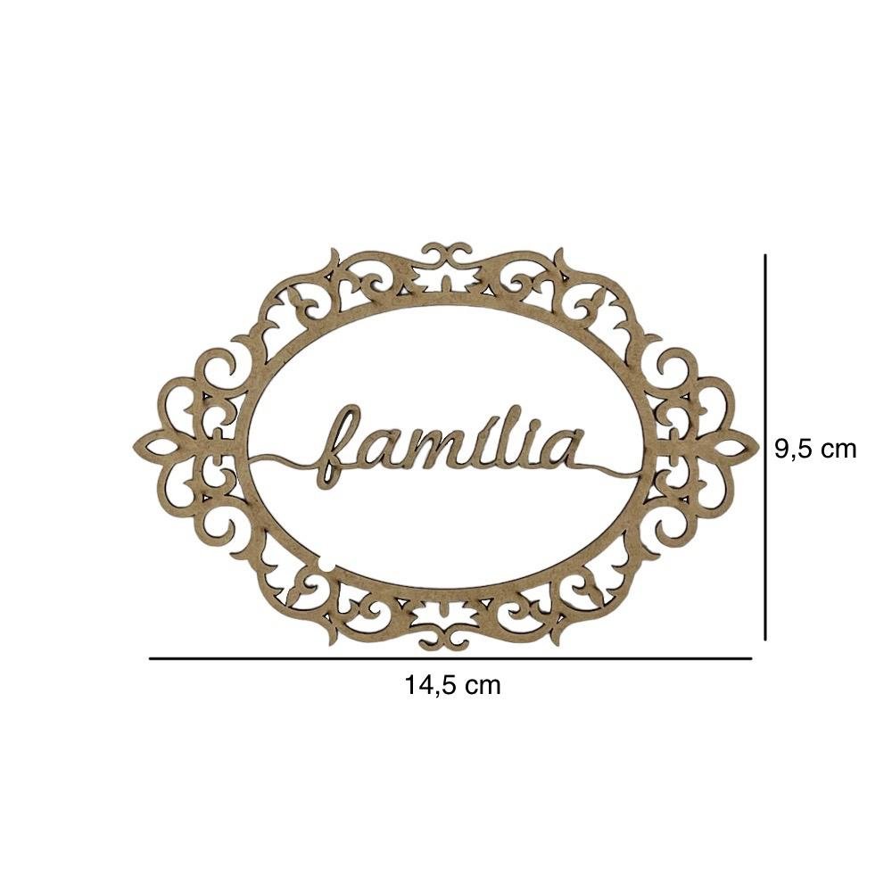 MDF na Web cod 2156 Aplique Moldura Arabesco Família 14 5x9 5