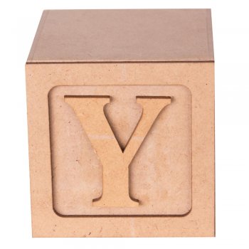 Cubo Letra "Y" 8X8X8