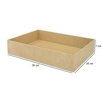 Bandeja Retangular Grande 2,8mm 35x25x7