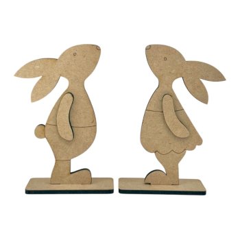 Casal De Coelhos Decoração