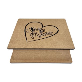 Caixa Para 9 Doces Vazada Dia Das Mães 16x16x5