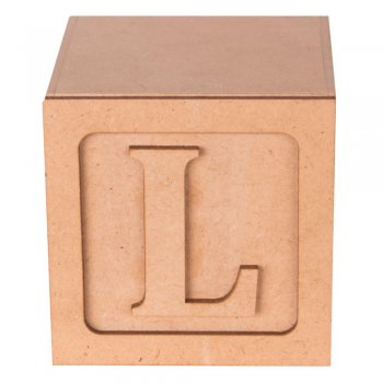 Cubo Letra "L" 8X8X8