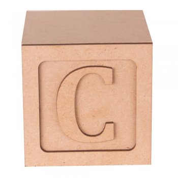 Cubo Letra "C" 8X8X8